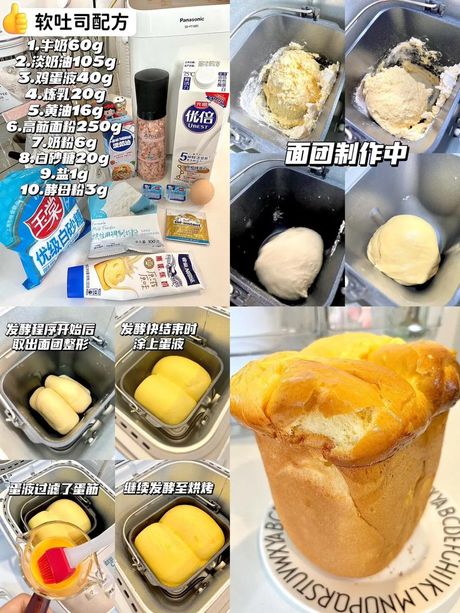 面包机配方，快来学习制作美味的面包机配方